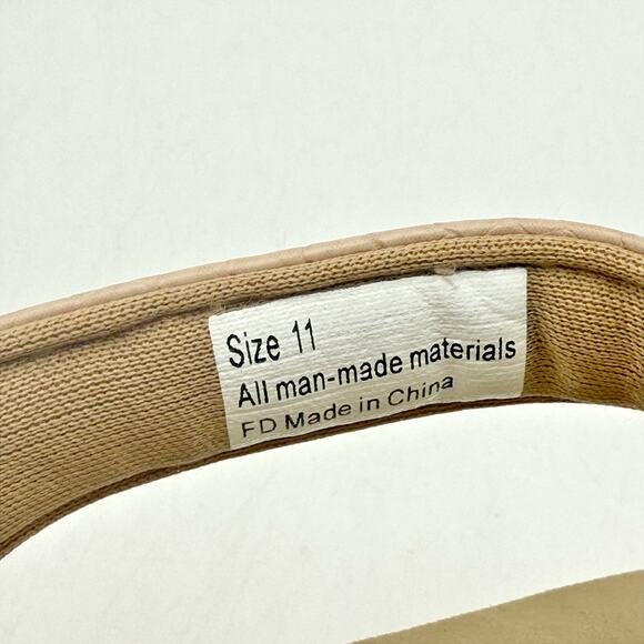 Volatile Womens Neville Wedge Sandal US 11 M Nude Snake Vegan Leather NWOB - Picture 11 of 12